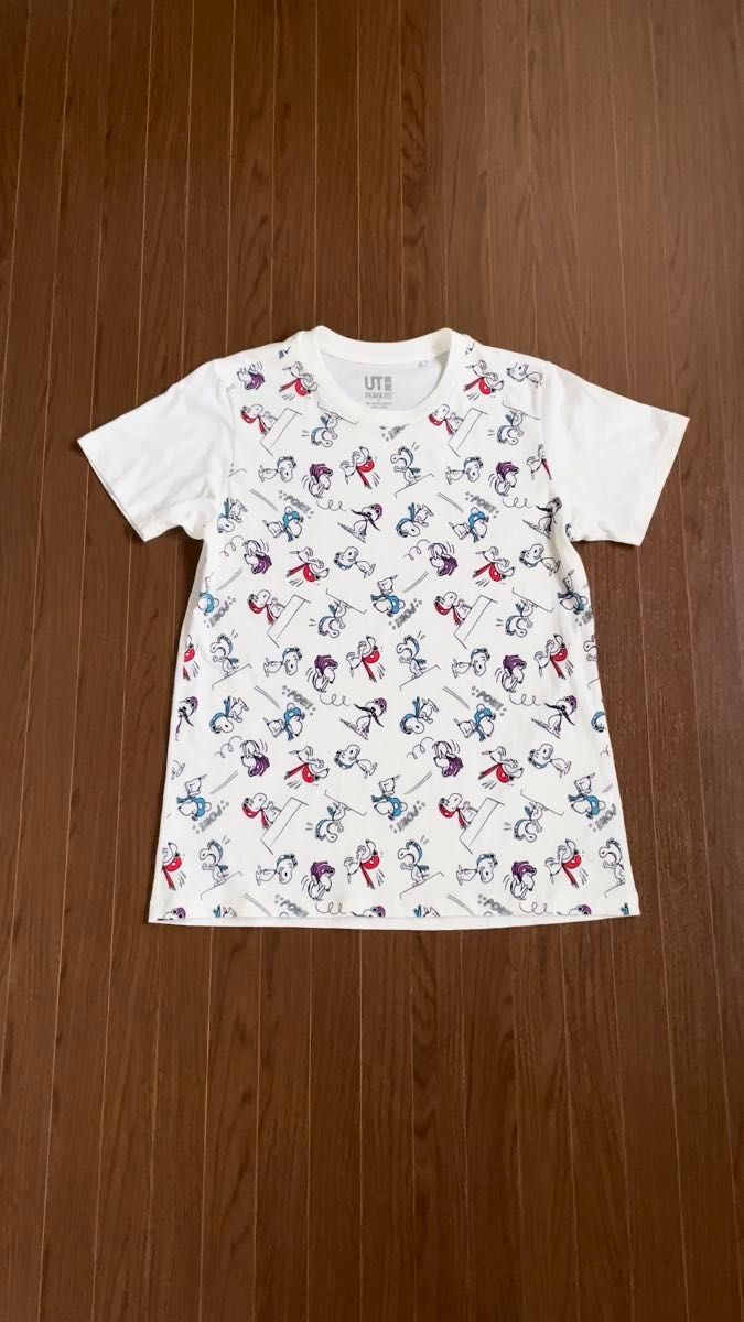 【送料無料】UT×PEANUTS SNOOPY プリントTシャツ ピーナッツ ユニクロ ユーティー スヌーピーコラボ 白Tシャツ