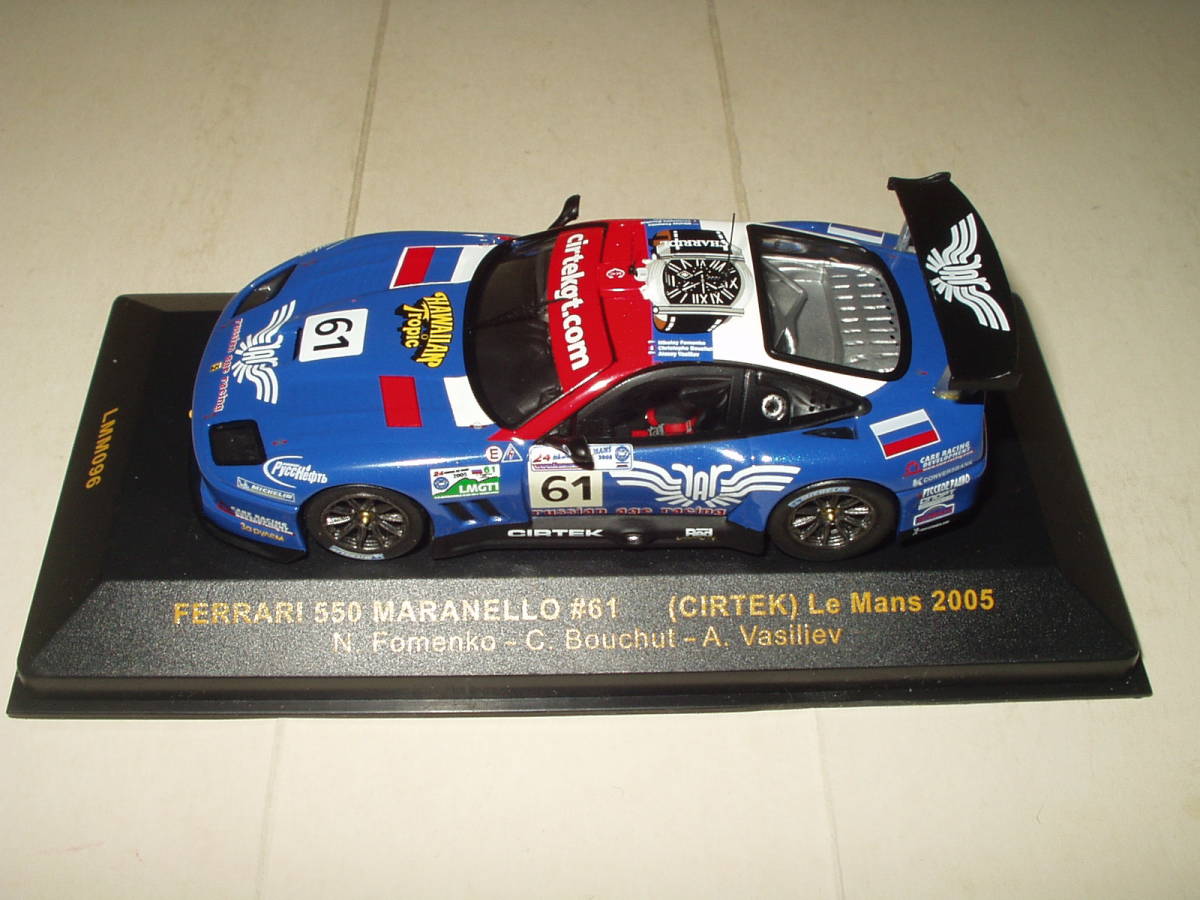 ixo Ferrari 550 Maranello #61 Le Mans 2005 / イクソ 2005ルマン フェラーリ 550 マラネロ #61 ( 1:43 )の画像5