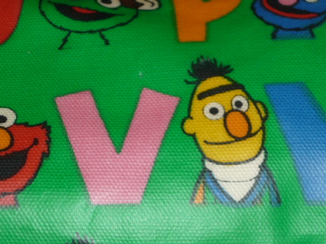  ultra rare! retro Sesame Street character pouch bag pochette *