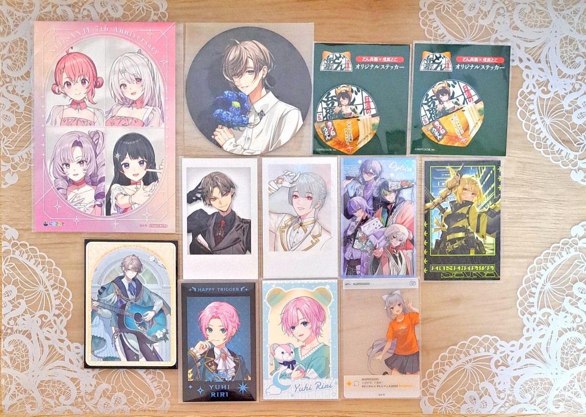 にじさんじ カード チェキ 缶バッジ ポストカード art of にじさんじ カード チェキ 缶バッジ ポストカード art of