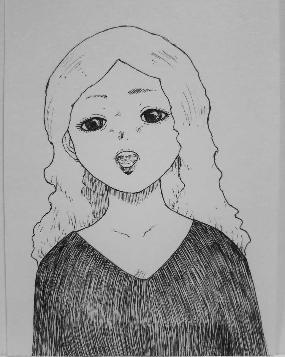 ヤフオク オリジナルイラスト 手描きイラスト 女の子