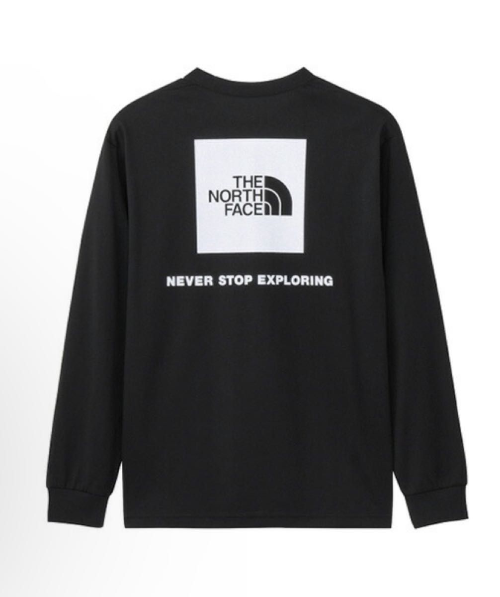 ノースフェイス バックスクエアロゴ長袖Tシャツ(ブラック) L ノースフェイス バックスクエアロゴ長袖Tシャツ(ブラック) L
