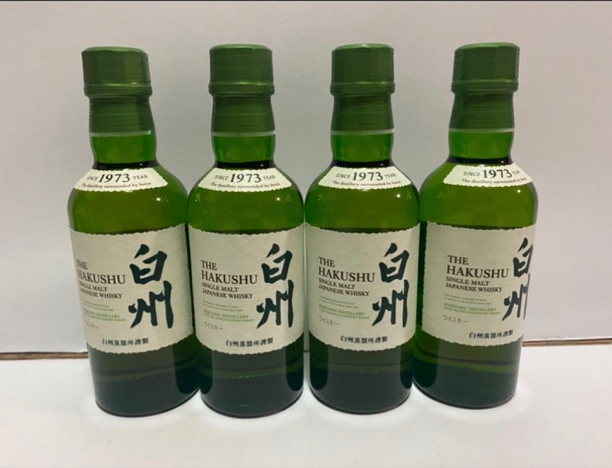 サントリー ウイスキー 白州ノンエイジ180ml×4本 アルコール分43 サントリー ウイスキー 白州ノンエイジ180ml×4本 アルコール分43