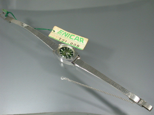 未使用 ENICAR エニカ レディース手巻き 17J 1950～ スイス製 ブレスレット婦人用腕時計
