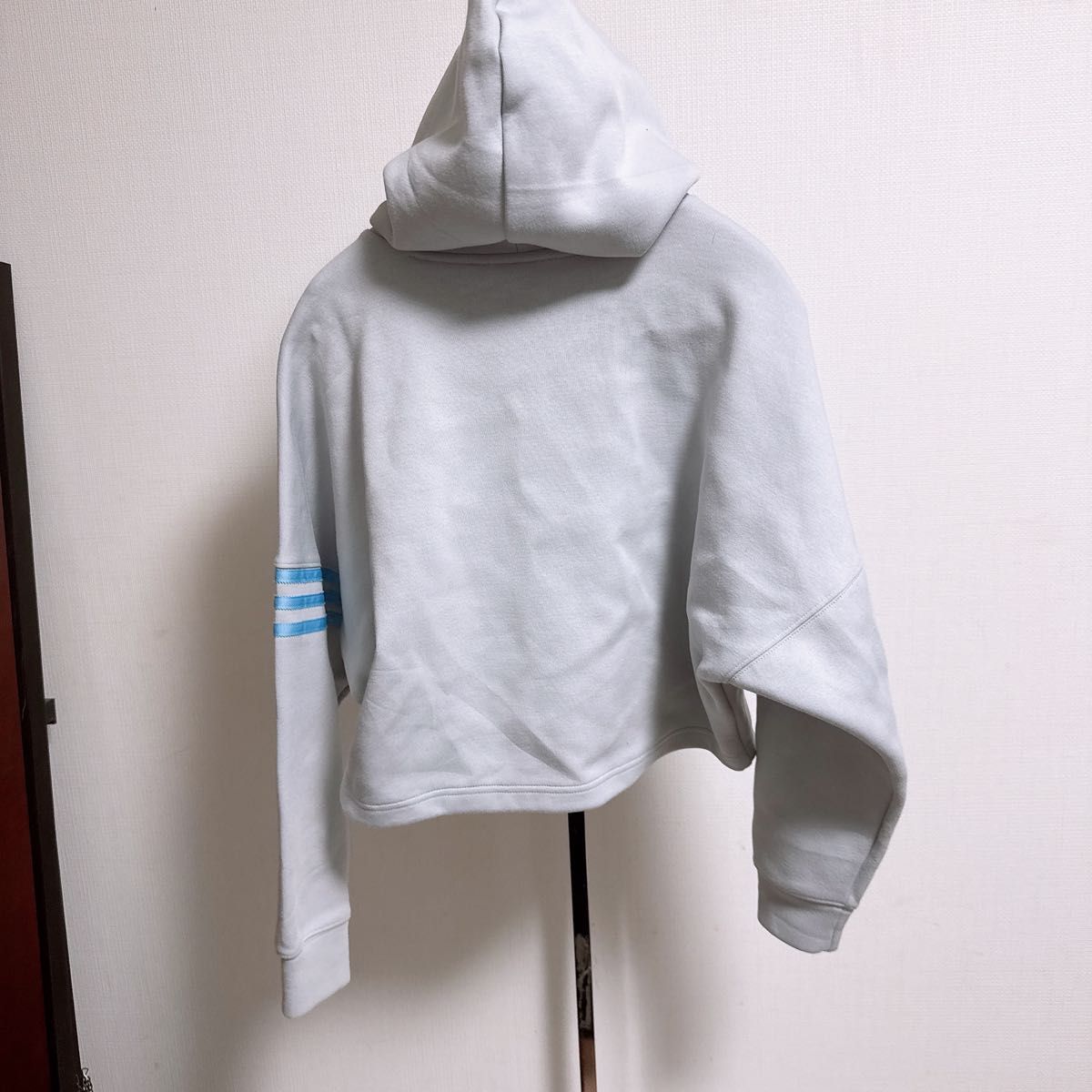 adidas アディダス パーカー ライトブルー ライトグレー adidas アディダス パーカー ライトブルー ライトグレー