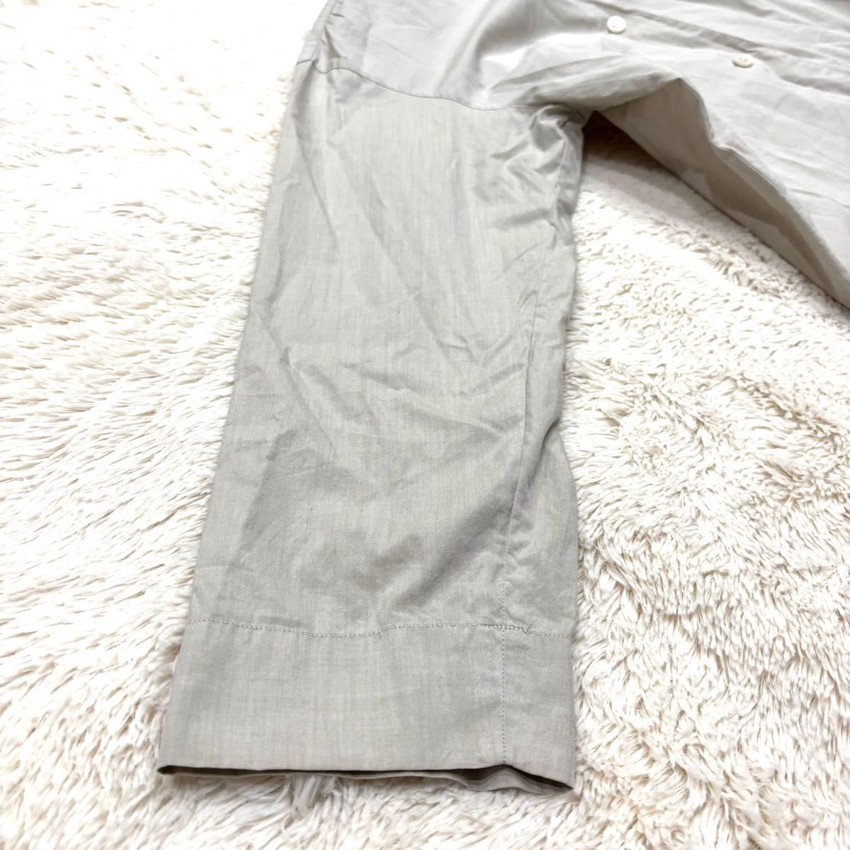 激レア ISSEY MIYAKE 80s 筆タグ シャツ ノーカラー 長袖 激レア ISSEY MIYAKE 80s 筆タグ シャツ ノーカラー 長袖