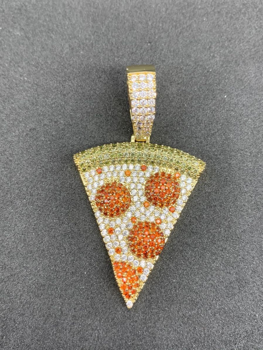 pizza pizza hip-hop hip-hop Brin Brin necklace pendant top 