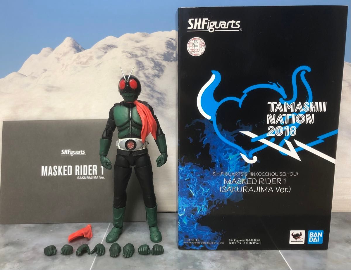 開封済】S H Figuarts 真骨彫製法 仮面ライダー1号 桜島ver 開封済】S H Figuarts 真骨彫製法 仮面ライダー1号 桜島ver