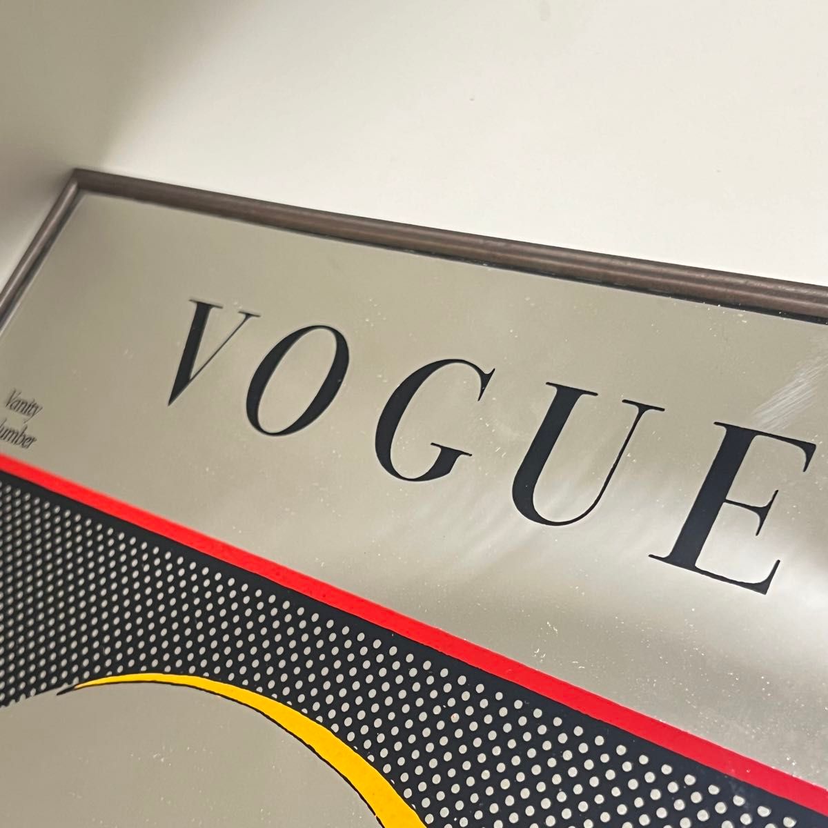 希少 ヴィンテージ VOGUE パブミラー 鏡 アンティーク 希少 ヴィンテージ VOGUE パブミラー 鏡 アンティーク