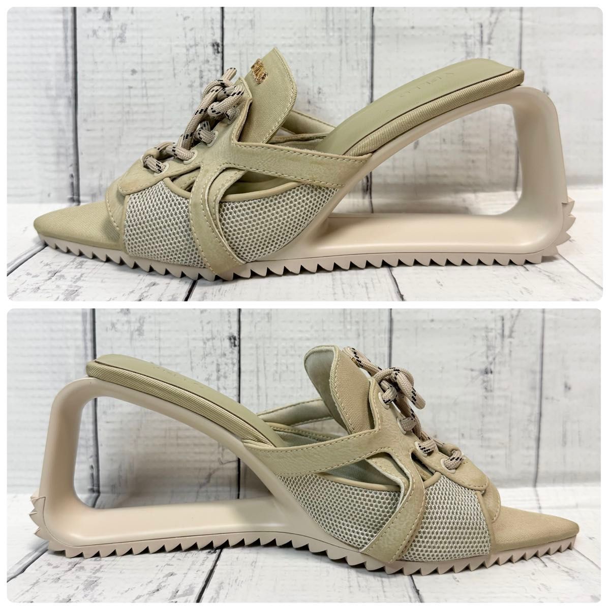 極美品】YELLOイエロー スニーカーサンダル ウェッジソール XL 極美品】YELLOイエロー スニーカーサンダル ウェッジソール XL