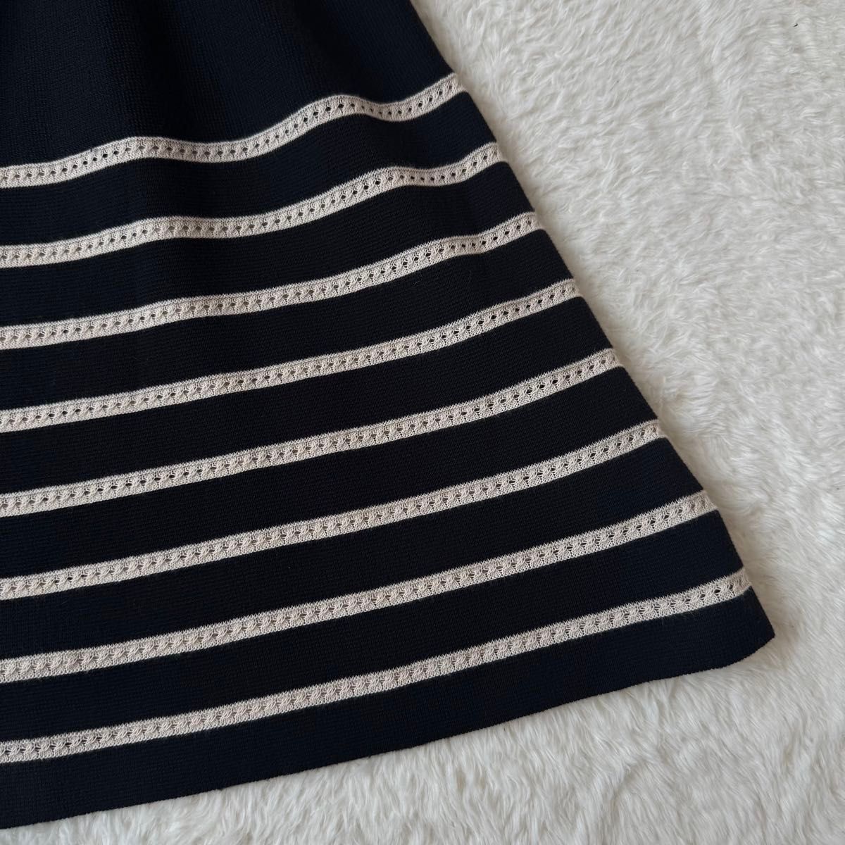 美品】Kate Spade ケイトスペード ニットワンピース M 黒 A 美品】Kate Spade ケイトスペード ニットワンピース M 黒 A