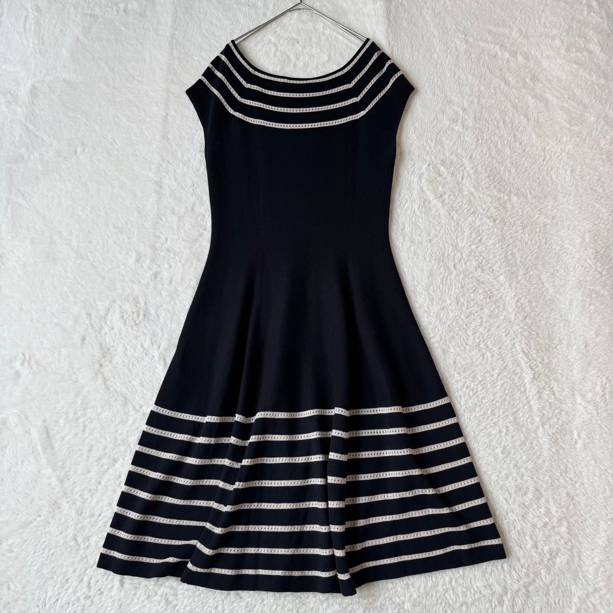 美品】Kate Spade ケイトスペード ニットワンピース M 黒 A 美品】Kate Spade ケイトスペード ニットワンピース M 黒 A