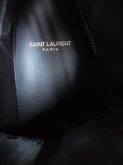 SAINT LAURENT PARIS солнечный rolan Париж заклепки - ikatto кожа спортивные туфли 41 прекрасный товар 