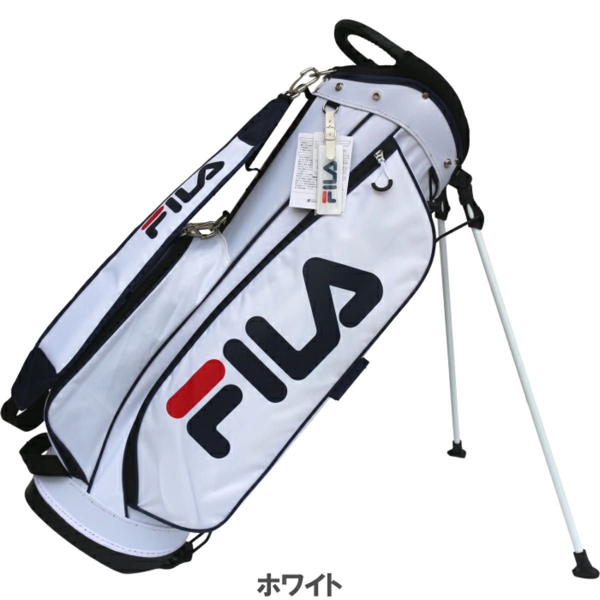 FILA フィラ ゴルフ スタンド キャディバッグ 755-970 白|Yahoo FILA フィラ ゴルフ スタンド キャディバッグ 755-970 白|Yahoo