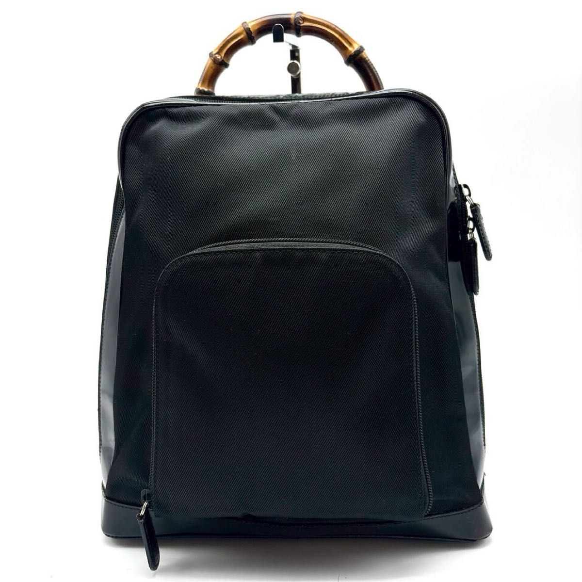 美品】グッチ ボディバッグ バンブー ロゴ型押し ワンショルダー 美品】グッチ ボディバッグ バンブー ロゴ型押し ワンショルダー