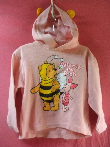 USED Kids Disney Winnie The Pooh Parker size 120 pink series 