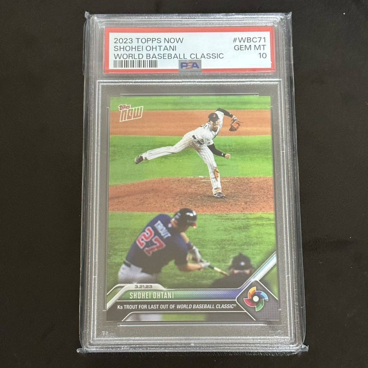 PSA10】Topps now WBC 2023 大谷翔平 トラウト #73 侍ジャパン PSA10】Topps now WBC 2023 大谷翔平 トラウト #73 侍ジャパン