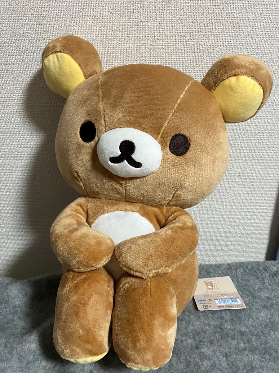 そばにいますよ ぬいぐるみ 体育座り 雨のち晴れのリラックマ そばにいますよ ぬいぐるみ 体育座り 雨のち晴れのリラックマ