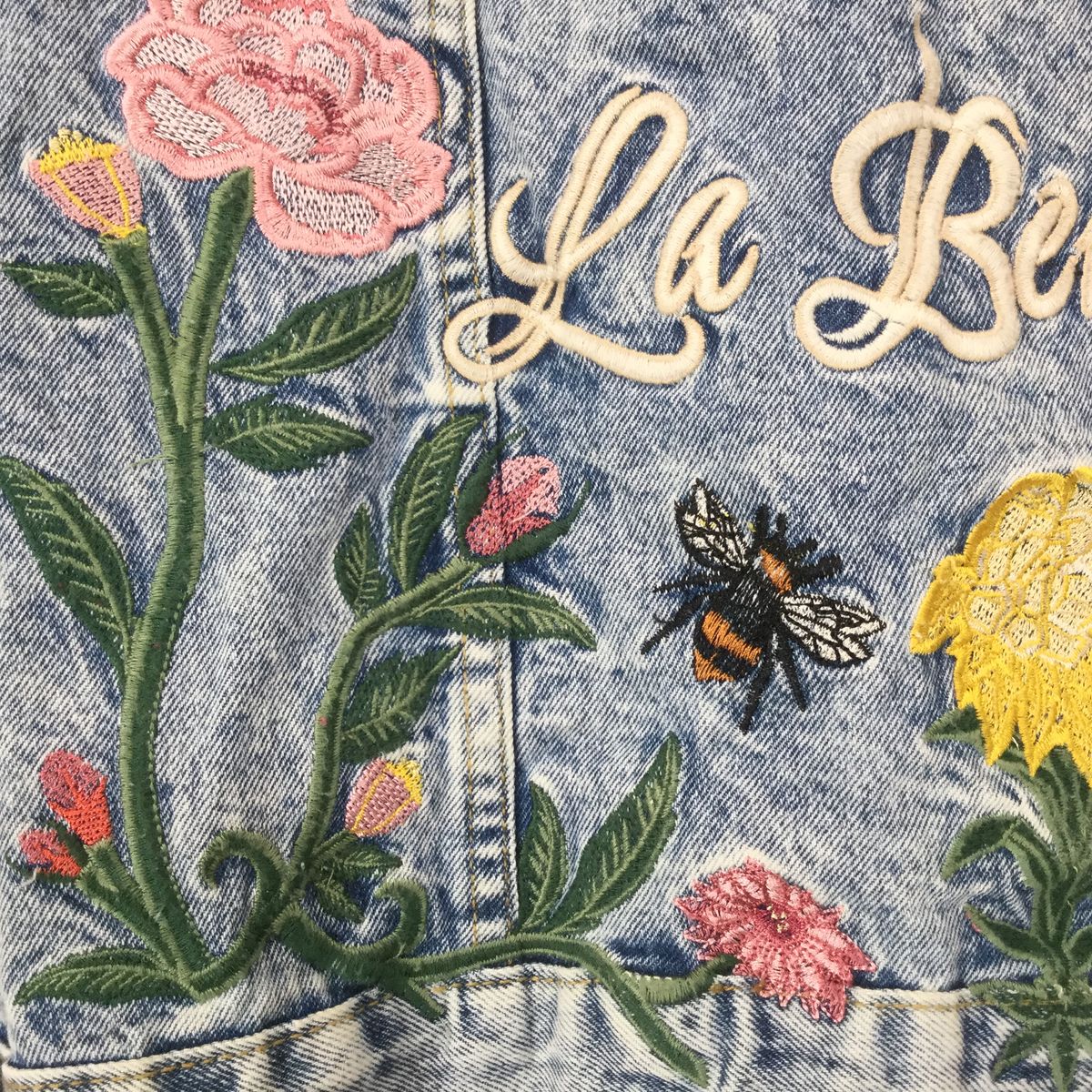 USA古着 花刺繍 デニムジャケット】 L相当 水色 古着|Yahoo USA古着 花刺繍 デニムジャケット】 L相当 水色 古着|Yahoo