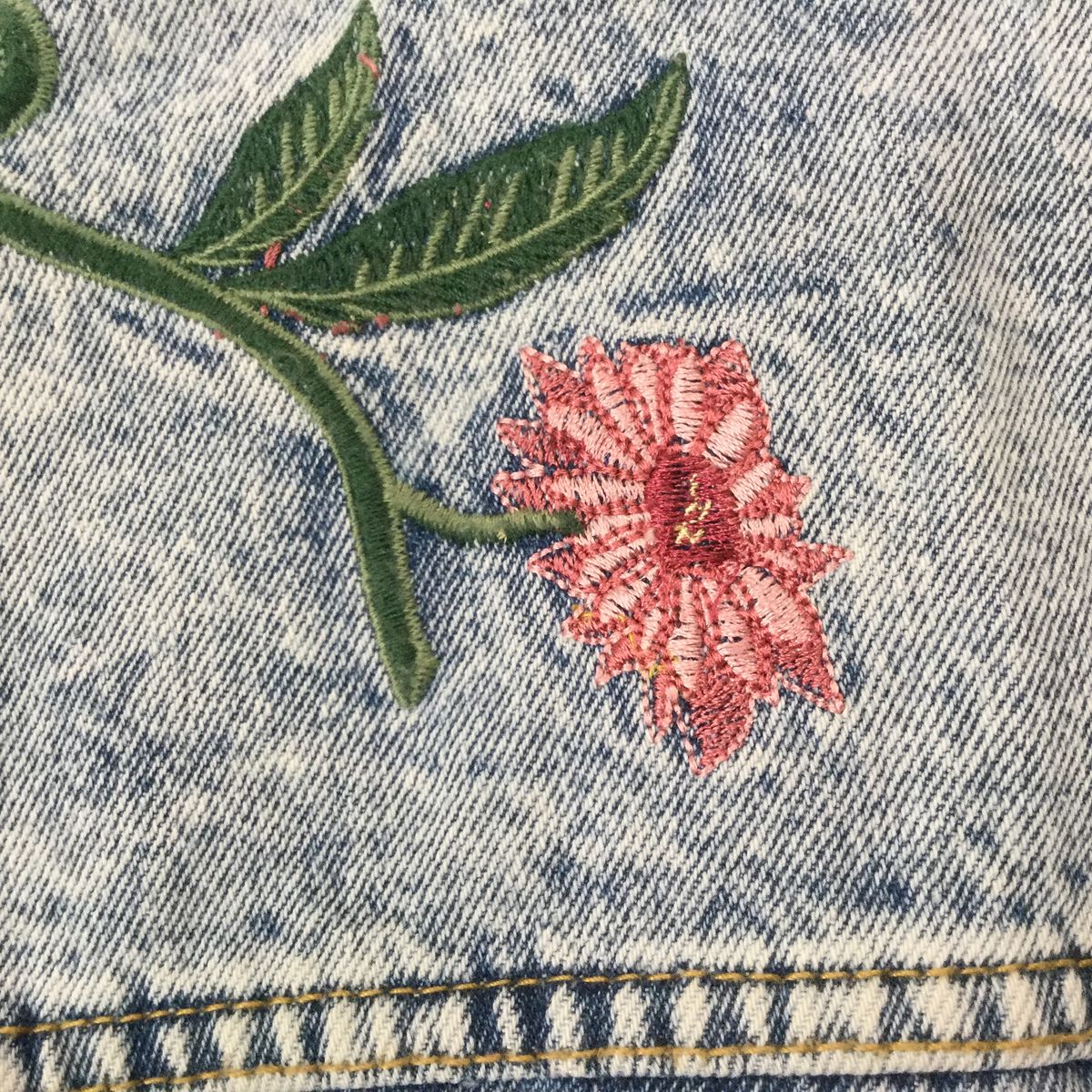 USA古着 花刺繍 デニムジャケット】 L相当 水色 古着|Yahoo USA古着 花刺繍 デニムジャケット】 L相当 水色 古着|Yahoo