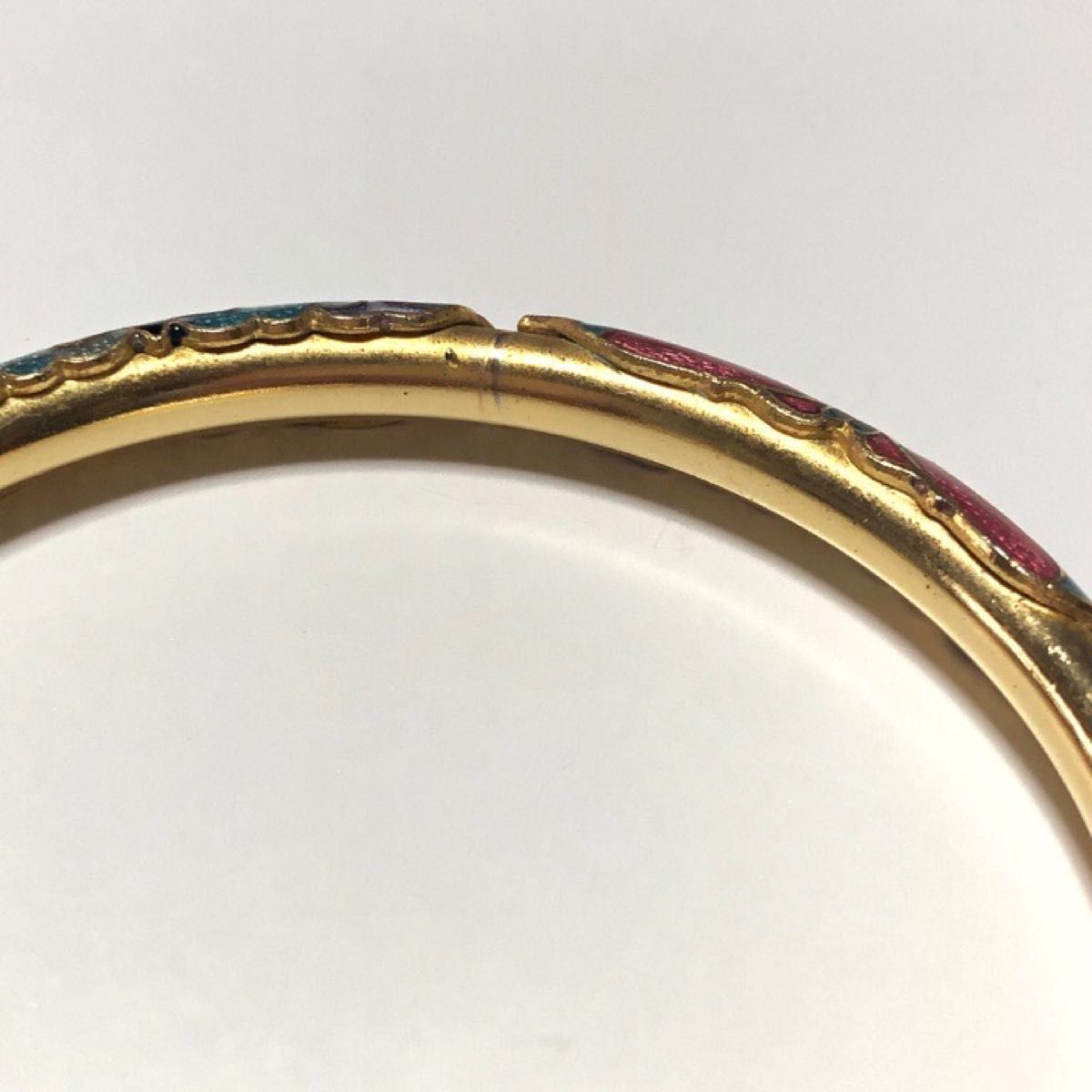 2個セット 七宝焼き エナメル レトロ バングル ブレスレット 2個セット 七宝焼き エナメル レトロ バングル ブレスレット