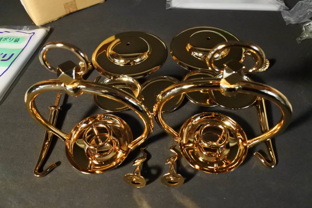 展示未使用品】本山リン灯 大谷派 本金メッキ 長鍵鶴付き 4 展示未使用品】本山リン灯 大谷派 本金メッキ 長鍵鶴付き 4