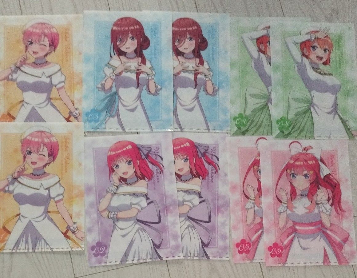五等分の花嫁 クリアファイル クリアファイル まとめ売り10枚 五等分の花嫁 クリアファイル クリアファイル まとめ売り10枚