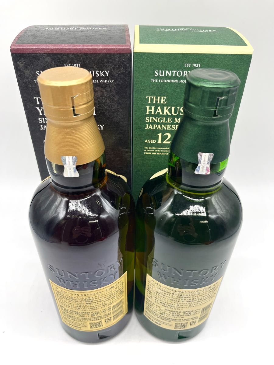 2本セット 山崎12年 & 白州12年 700ml 43% 箱付き|Yahoo 2本セット 山崎12年 & 白州12年 700ml 43% 箱付き|Yahoo