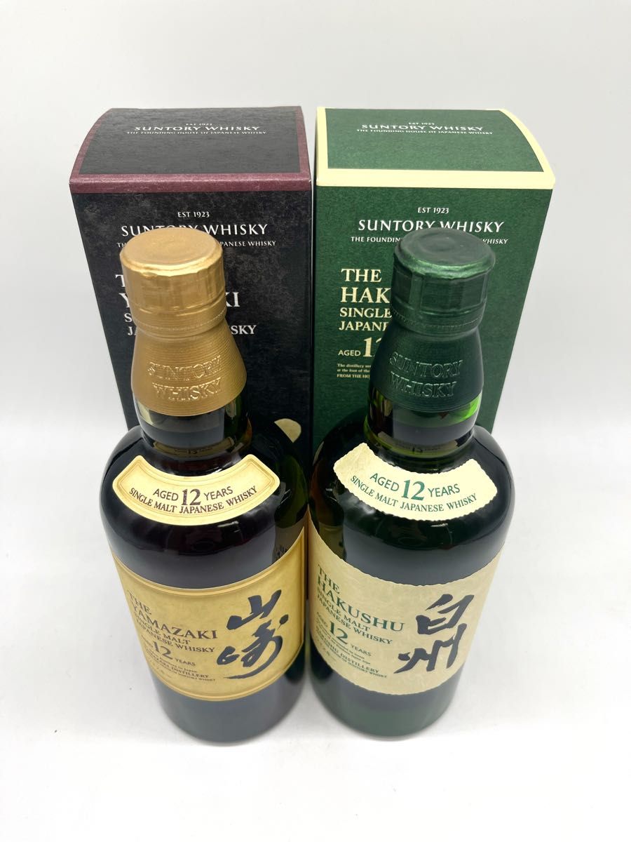 2本セット 山崎12年 & 白州12年 700ml 43% 箱付き|Yahoo 2本セット 山崎12年 & 白州12年 700ml 43% 箱付き|Yahoo