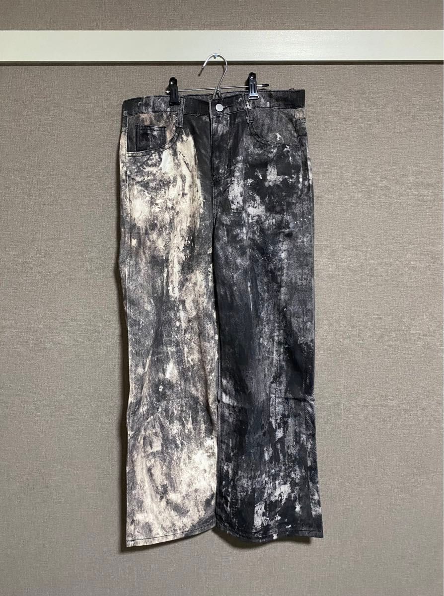 新品》リアルツリーカモツリーダメージデニム jaded london地底 新品》リアルツリーカモツリーダメージデニム jaded london地底