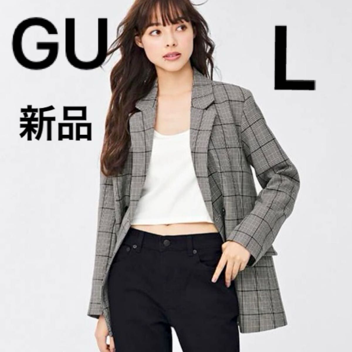新品】ラスト1点 大人気完売商品 GU ダブルブレストテーラード 新品】ラスト1点 大人気完売商品 GU ダブルブレストテーラード