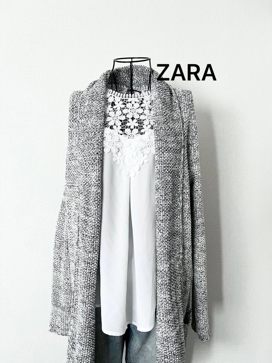 ZARA オープンフロント ロングニットカーディガン|Yahoo!フリマ ZARA オープンフロント ロングニットカーディガン|Yahoo!フリマ