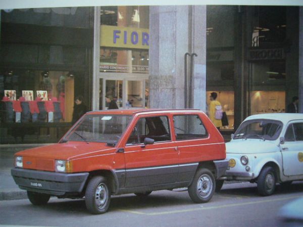  first generation Fiat Panda advertisement price entering inspection :500 chin ke changer to poster catalog 