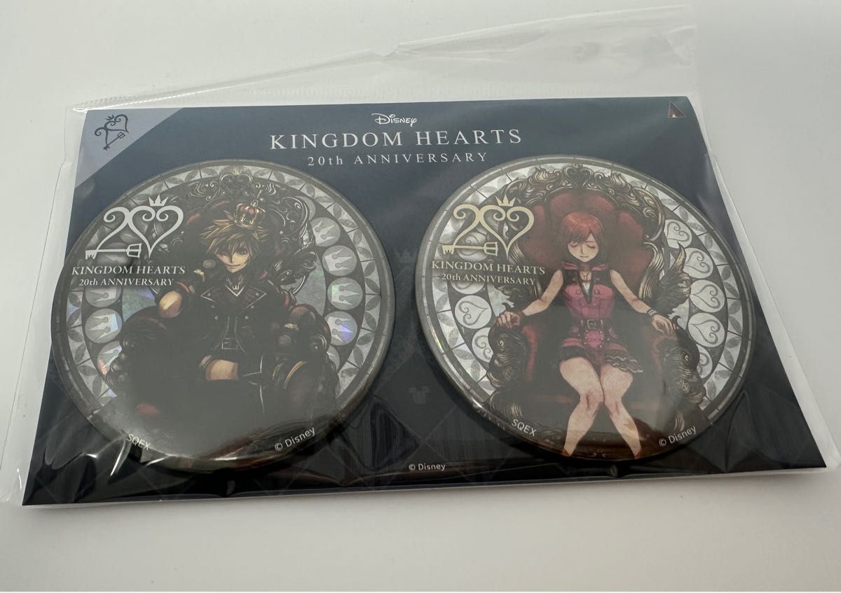 キングダムハーツ 20周年記念 缶バッジ 2個セット 新品未開封 キングダムハーツ 20周年記念 缶バッジ 2個セット 新品未開封