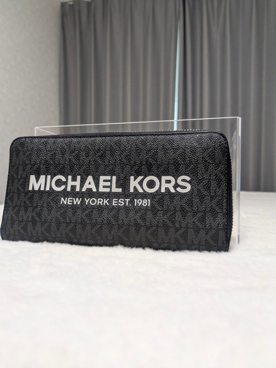 マイケルコース MK 長財布 黒 ブラック グレー ロゴ|Yahoo マイケルコース MK 長財布 黒 ブラック グレー ロゴ|Yahoo