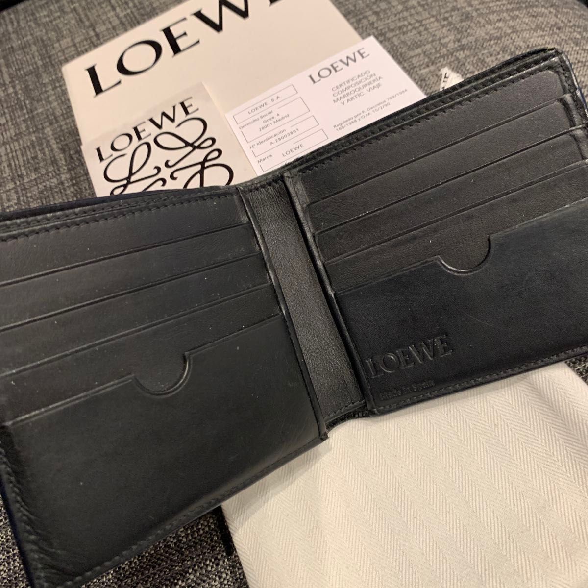 LOEWE ロエベ 二つ折り財布 ウォレット ネイビー|Yahoo!フリマ LOEWE ロエベ 二つ折り財布 ウォレット ネイビー|Yahoo!フリマ