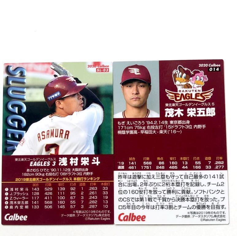 2020【カルビー プロ野球チップス】浅村栄斗、茂木栄五郎◎スラッガーSUGGER◎2枚セット◎東北楽天ゴールデンイーグルス_画像3