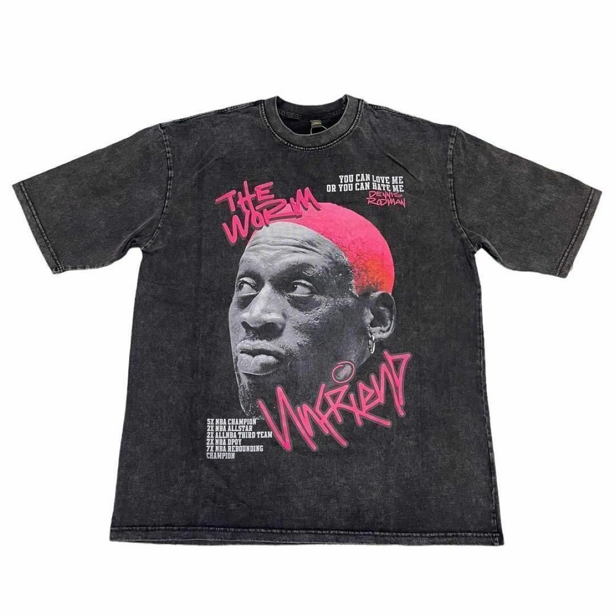 Dennis Rodman デニス ロッドマン ラップTシャツ ブラック XL Dennis Rodman デニス ロッドマン ラップTシャツ ブラック XL