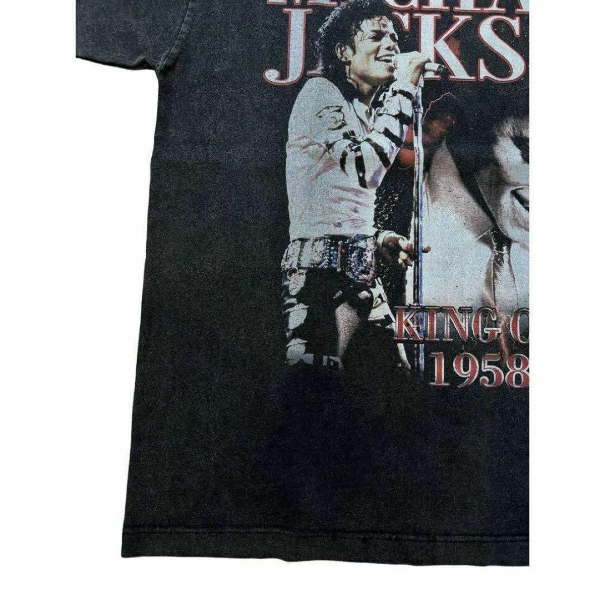 Michael マイケル ジャクソン ウォッシュ加工 ラップ Tシャツ Michael マイケル ジャクソン ウォッシュ加工 ラップ Tシャツ