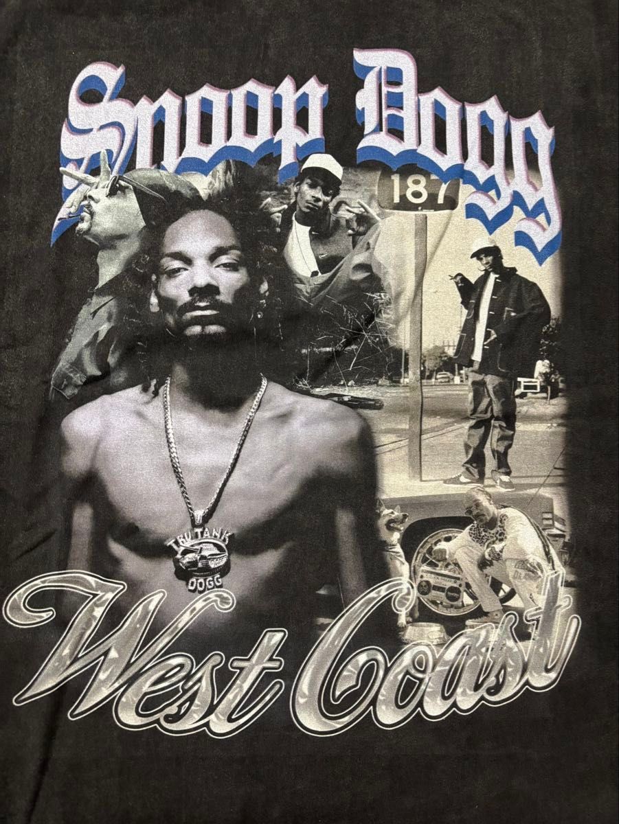 Snoop Dogg スヌープドッグ 半袖 ラップTシャツ XL ブラック Snoop Dogg スヌープドッグ 半袖 ラップTシャツ XL ブラック