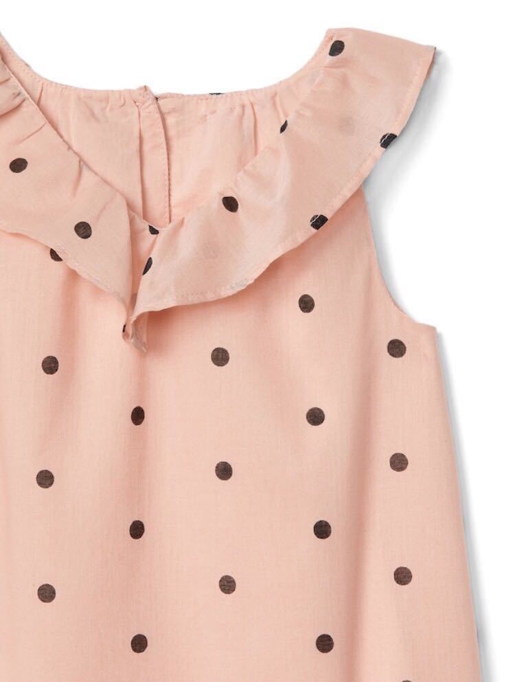  new goods *105cm tops no sleeve tank top dot baby Gap 100 95 girl pink baby Gap including in a package free shipping 