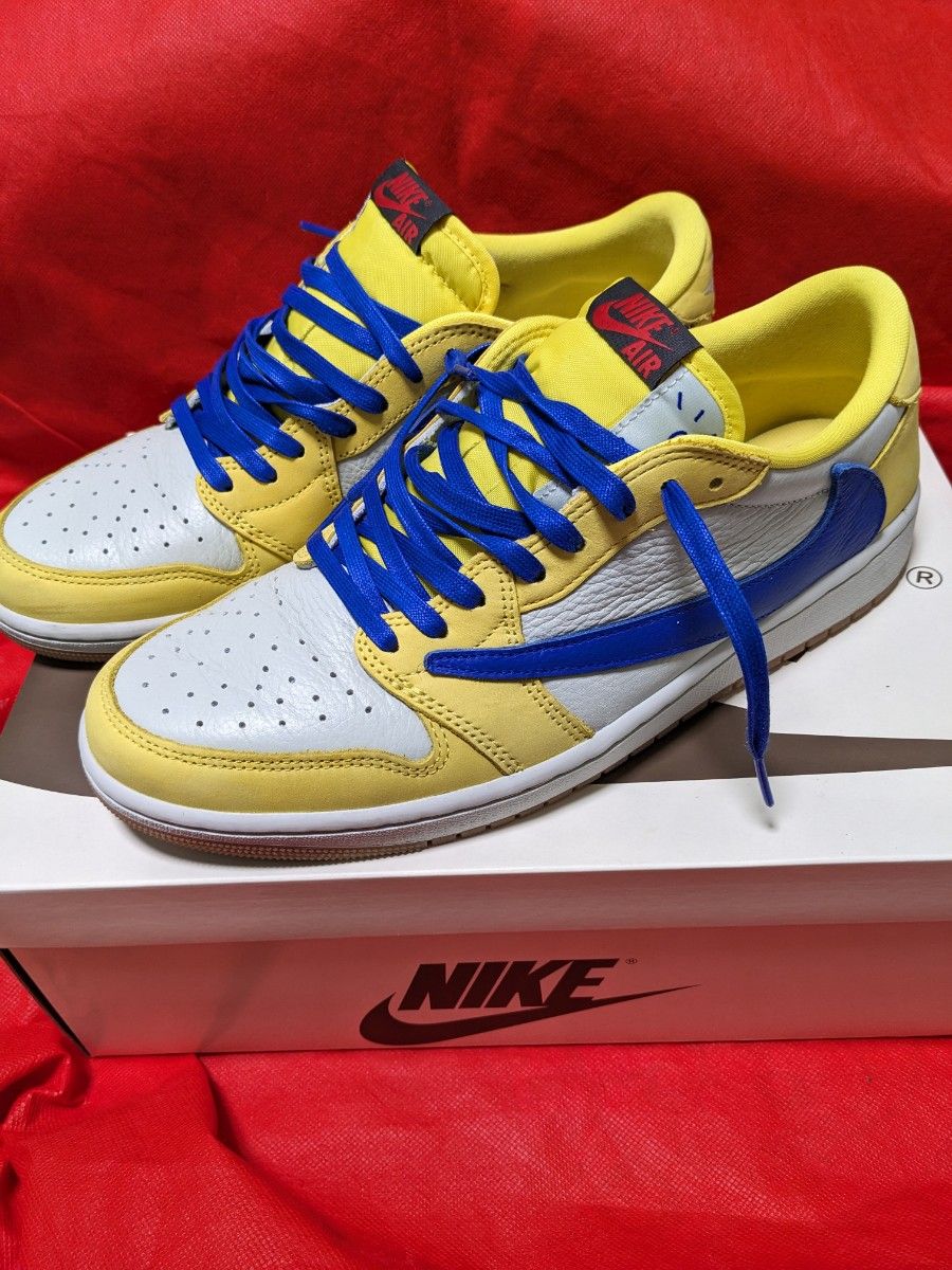 29cm TravisScott × Nike AirJordan1 Canary ジョーダン1 ナイキ 29cm TravisScott × Nike AirJordan1 Canary ジョーダン1 ナイキ