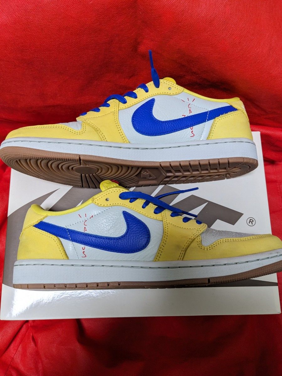 29cm TravisScott × Nike AirJordan1 Canary ジョーダン1 ナイキ 29cm TravisScott × Nike AirJordan1 Canary ジョーダン1 ナイキ