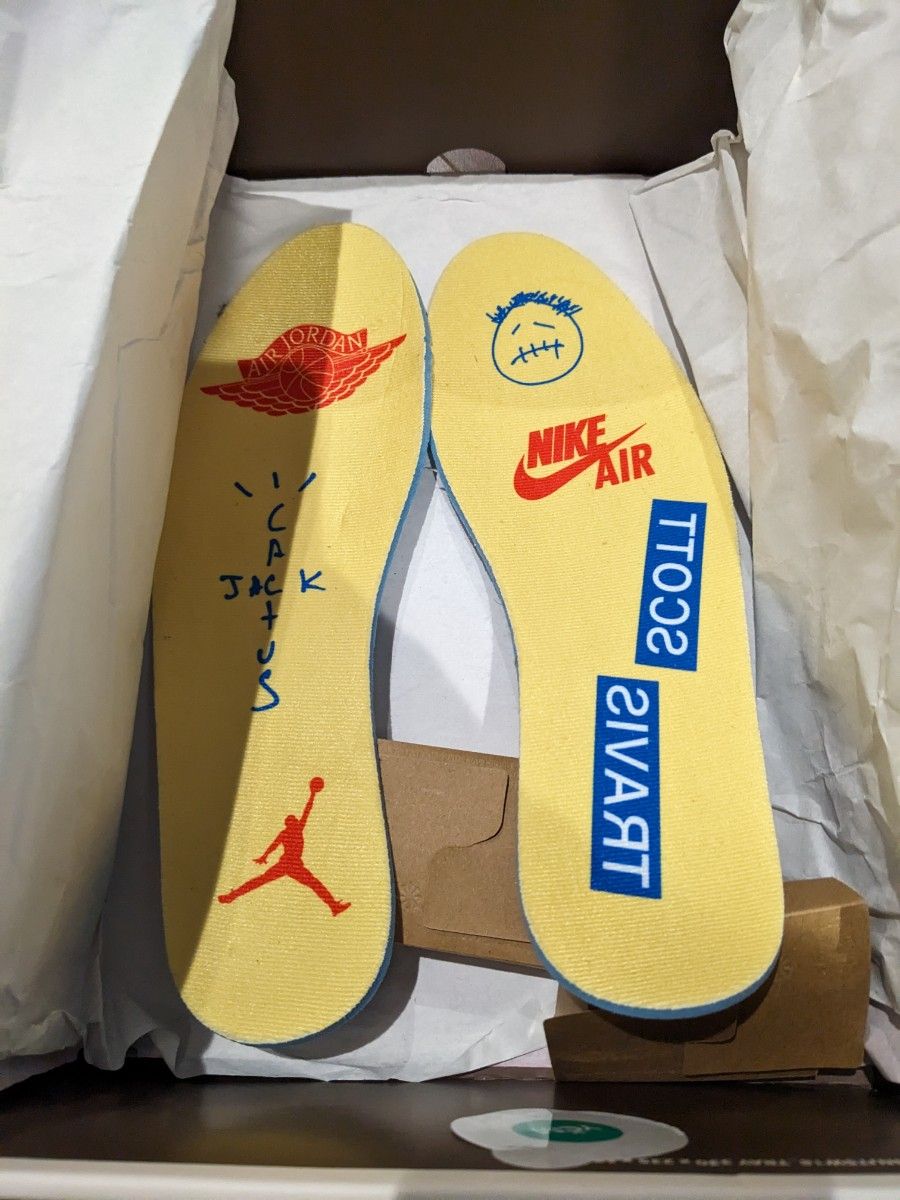 29cm TravisScott × Nike AirJordan1 Canary ジョーダン1 ナイキ 29cm TravisScott × Nike AirJordan1 Canary ジョーダン1 ナイキ