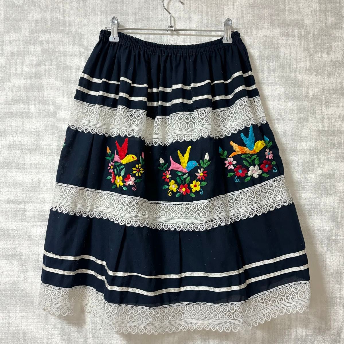 値下げ交渉 used メキシカン刺繍 ネイビー スカート|Yahoo 値下げ交渉 used メキシカン刺繍 ネイビー スカート|Yahoo