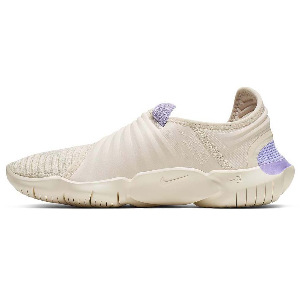 # Nike wi men's free Ran fly knitted 3.0 cream / purple new goods 23.0cm US6 NIKE WMNS FREE RN FLYKNIT 3.0 running 