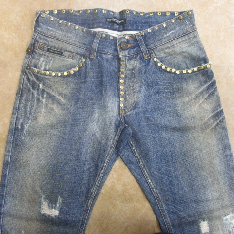独特の上品 DOLCE&GABBANA スタッズ デニム 18万 46 - codecam.be