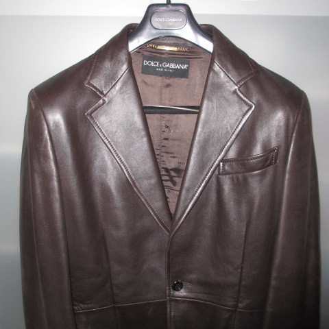 美品 DOLCE&GABBANA レザー ジャケット 38万 | www.hospitaldeyumbo
