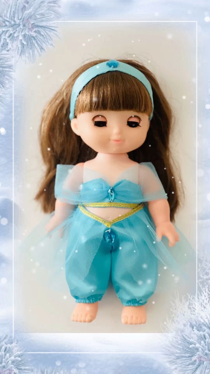 ソランちゃん服 メルちゃん服 お友達共通サイズ プリンセスドレス ジャスミン