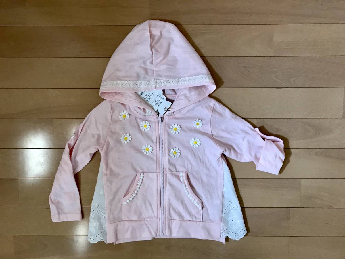 新品 未使用 パーカー カラー:ピンク サイズ:100㎝_画像1